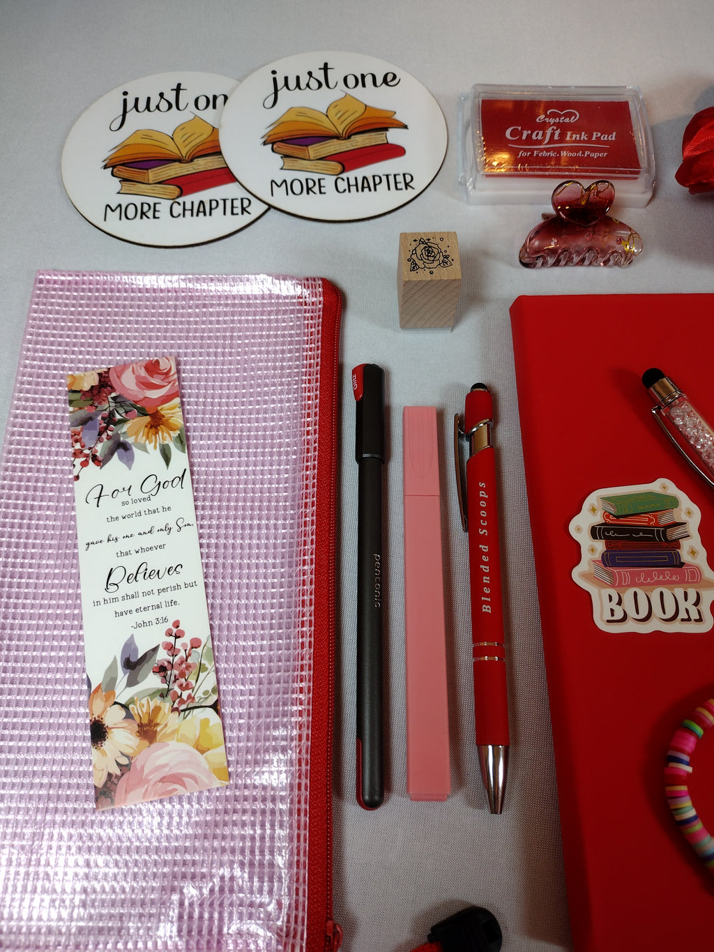 Ruby Reflections Mystery Journaling Bookish Bundle - Red