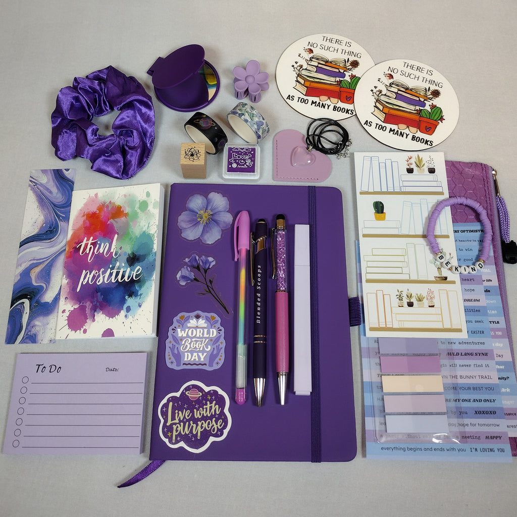 Luxury Lavender Mystery Journaling Bookish Bundle - Purple