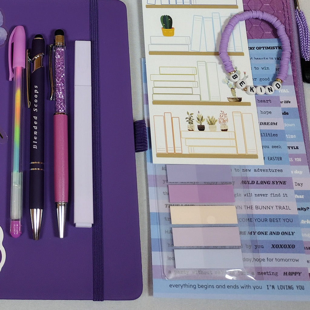 Luxury Lavender Mystery Journaling Bookish Bundle - Purple