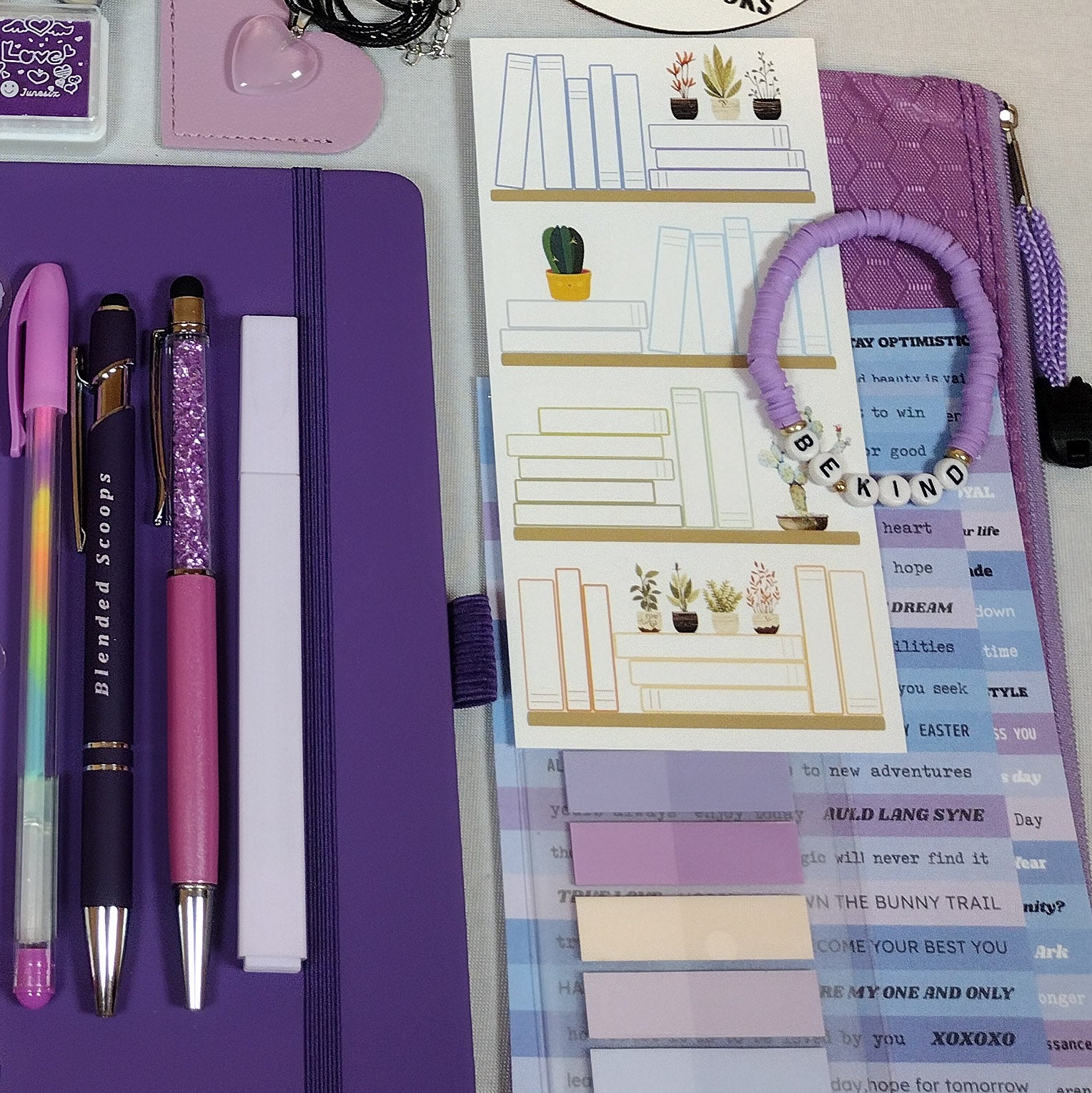 Luxury Lavender Mystery Journaling Bookish Bundle - Purple
