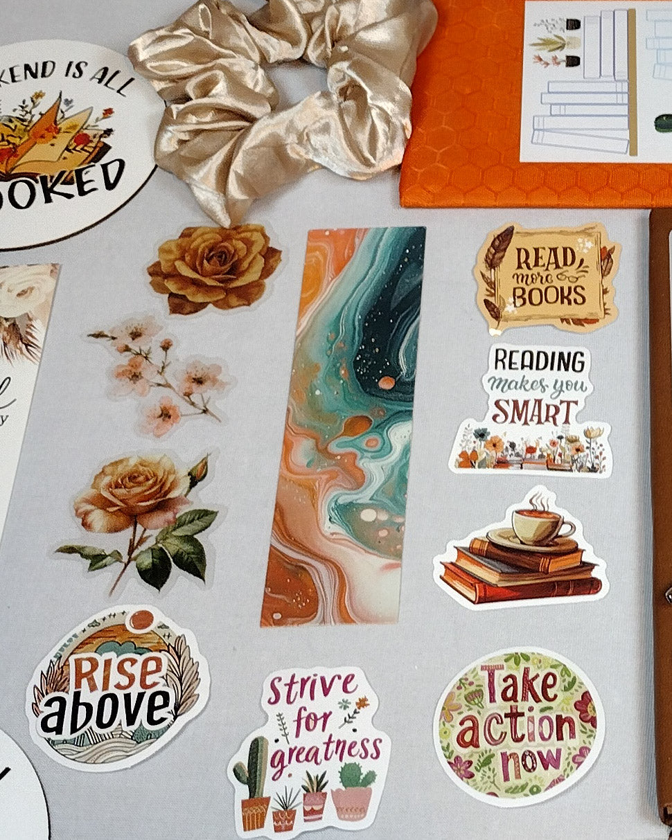 Cozy Warmth Mystery Journaling Bookish Bundle - Brown