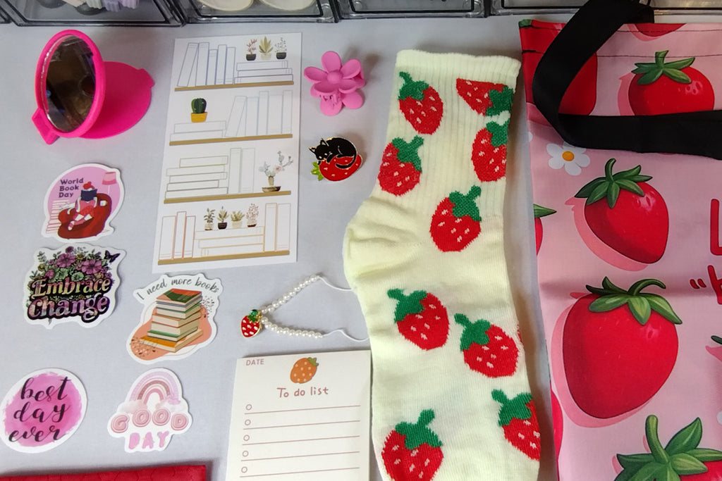 Berry Sweet Strawberry Mystery Journaling Bookish Bundle