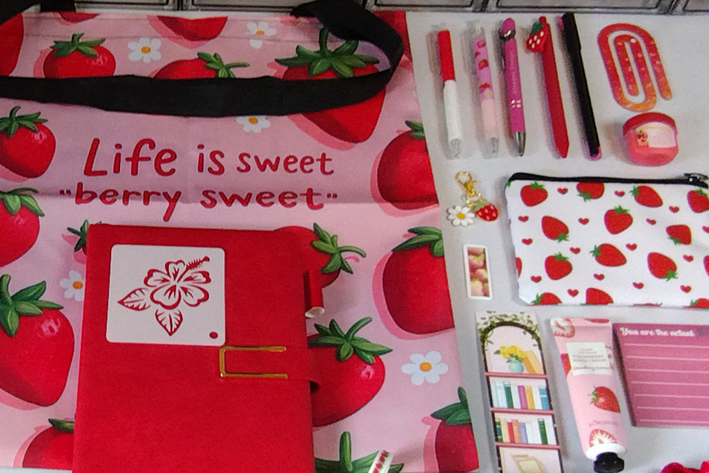 Berry Sweet Strawberry Mystery Journaling Bookish Bundle