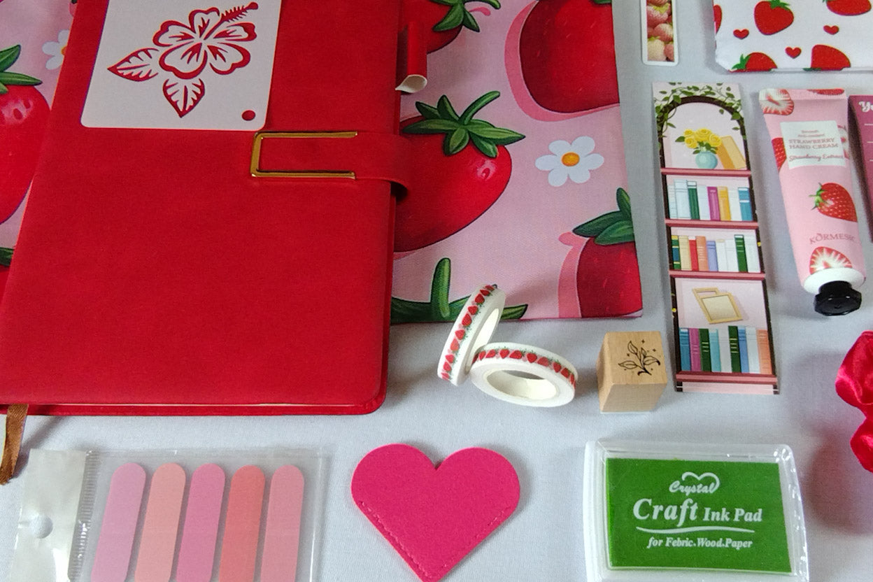 Berry Sweet Strawberry Mystery Journaling Bookish Bundle