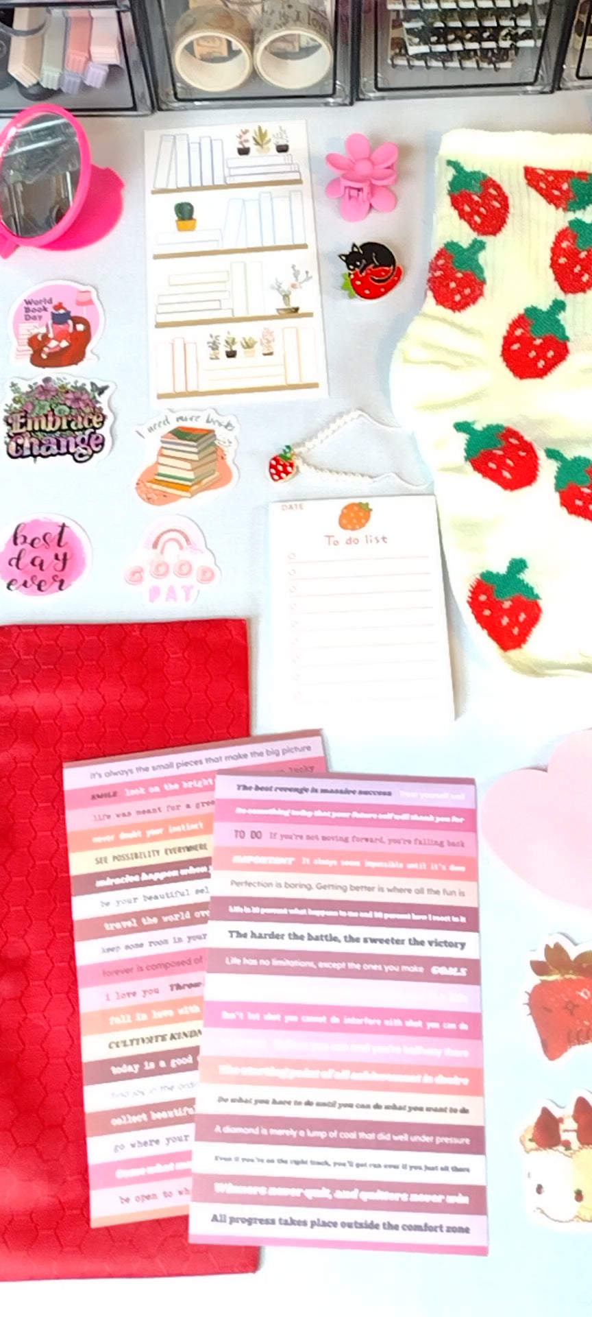 Berry Sweet Strawberry Mystery Journaling Bookish Bundle